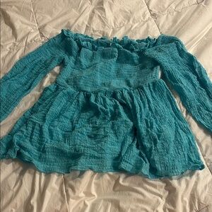 Venus size M Teal Off-Shoulder Blouse